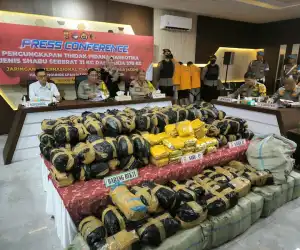 Polda Aceh Amankan 31 Kilogram Sabu dan 370 Kilogram Ganja