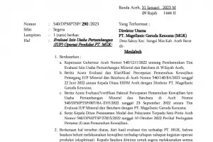 Kewajiban Belum Lengkap, Dua Perusahaan Pemilik IUP Emas dapat Teguran Terakhir
