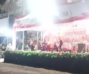 Cut Zuhra Ramaikan Malam HUT Bhayangkara Polres Aceh Singkil