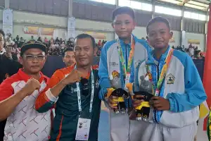 Dua Atlet Kempo Bener Meriah Raih Medali Perak di Kejuaraan Popda Aceh Timur