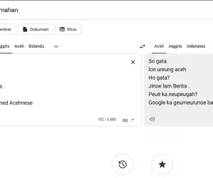 Google Translate Kini Dukung Pengguna Bahasa Aceh