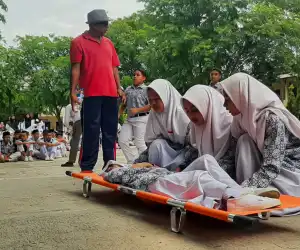 Ratusan Siswa di Banda Aceh Ikuti Simulasi Evakuasi Tsunami