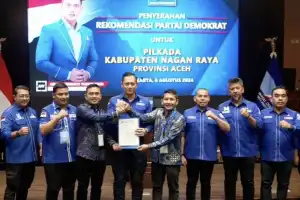 DPP Demokrat Resmi Dukung Paslon Jonniadi dan Zaini Mantri Doi di Pilkada Nagan Raya