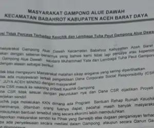 Warga Alue Dawah Abdya Nyatakan Mosi Tak Percaya untuk Keuchik