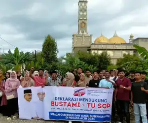 Relawan Milenial Abdya Dukung Bustami-Tu Sop Calon Gubernur Aceh