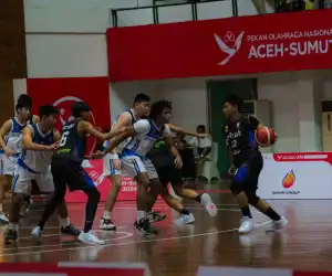 Basket Aceh Kalah Telak Lawan Jawa Barat di PON XXI