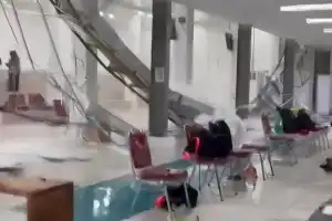 Atap Venue Cabor Menembak PON XXI di Aceh Ambruk