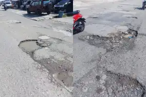 Jalan Teritit-Pondok Bener Meriah Berlubang, Warga Minta Pj Bupati Perbaiki