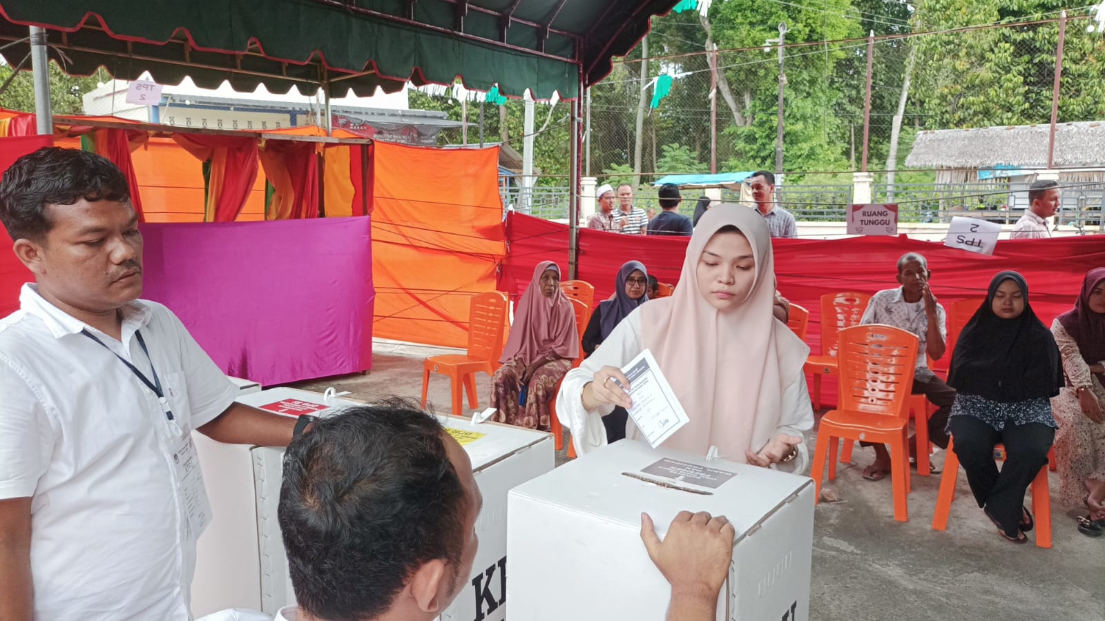 Suasana Pemilu di Gampong Keutapang Pidie