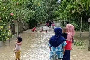 Banjir Sempat Rendam Sejumlah Gampong di Aceh Utara