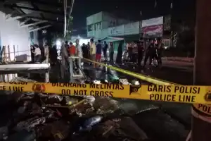 Ruko Pedagang Bakmi di Aceh Tamiang Terbakar