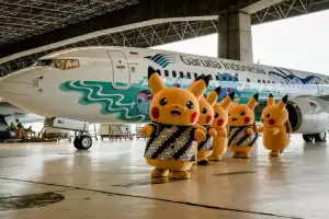 Kolaborasi Garuda dan Pokemon Hadirkan Pengalaman Terbang yang Unik ke Indonesia