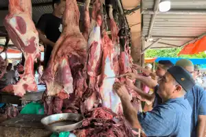 Meugang Puasa, Harga Daging di Pasar Lambaro Capai Rp170 Ribu Per Kilogram