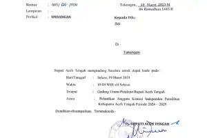 Besok, Pj Bupati Aceh Tengah Lantik Lima Komisioner KIP Terpilih