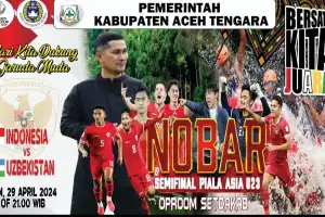 Pemkab Agara Nobar Timnas Indonesia U-23: Semoga Masuk Final dan Tembus Olimpiade