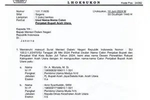 DPRK Serahkan Tiga Nama Calon Pj Bupati Aceh Utara ke Kemendagri