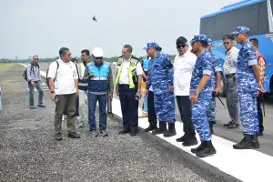 Pj Gubernur Aceh Tinjau Venue PON Cabor Aero Sport di Bandara Malikussaleh