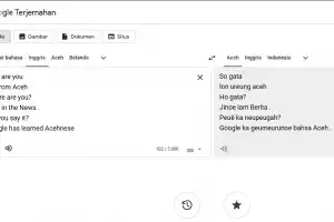 Google Translate Kini Dukung Pengguna Bahasa Aceh
