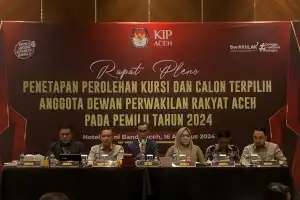KIP Tetapkan 81 Anggota DPR Aceh Terpilih, Berikut Nama-namanya