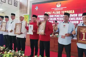 Ini Nomor Urut Cabup-Cawabup Pilkada Pidie 2024