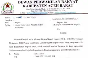 DPRK Usulkan Dua Nama Calon Pj Bupati Aceh Barat, Salah Satunya Mahdi Efendi
