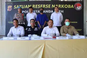 Polresta Banda Aceh Bakal Serahkan Kurir Sabu ke Jaksa