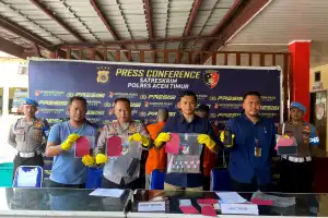 Polres Aceh Timur Tetapkan Tiga Tersangka Pelaku Penyelundupan Rohingya