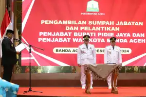 Almuniza Kamal Dilantik jadi Pj Wali Kota Banda Aceh, Ahmad Dadek Jadi Pj Bupati Pidie Jaya