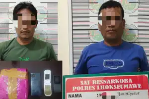 Miliki Sabu 1 Kg Lebih, Seorang PNS dan Rekannya Ditangkap Polisi di Lhokseumawe