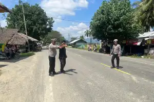 Pemotor di Padang Tiji Tewas Usai Tertabrak Hiace saat Hendak Menyeberang