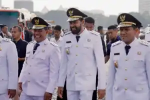 Muzakir Manaf – Fadhlullah Hadiri Pelantikan Kepala Daerah se Indonesia di Jakarta