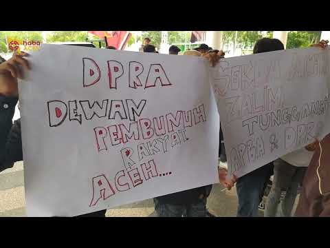 Mahasiswa di Banda Aceh Demo Minta APBA Disahkan